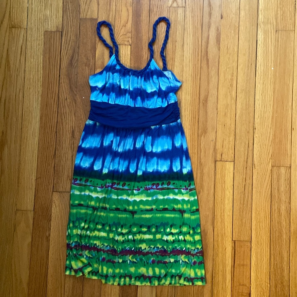 Summer tank dress size S/M multi color
